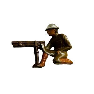 Barclay Manoil WW1 TypeCast US Doughboy Machine Gunner Soldier